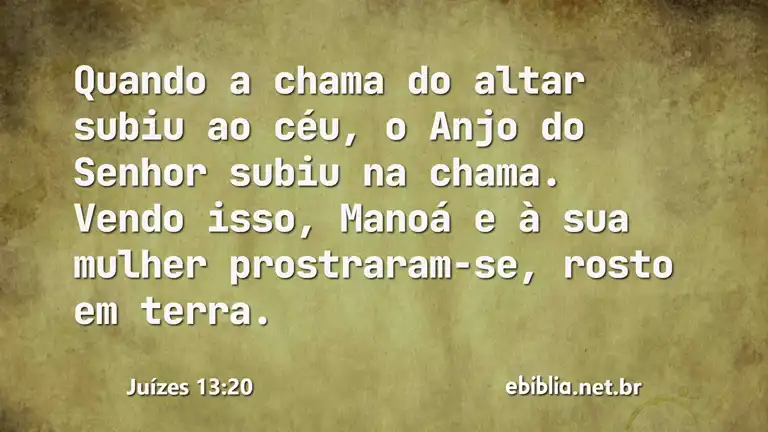 Juízes 13:20