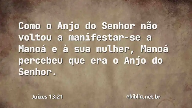 Juízes 13:21