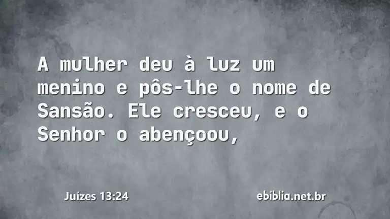 Juízes 13:24