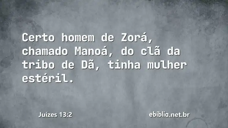 Juízes 13:2