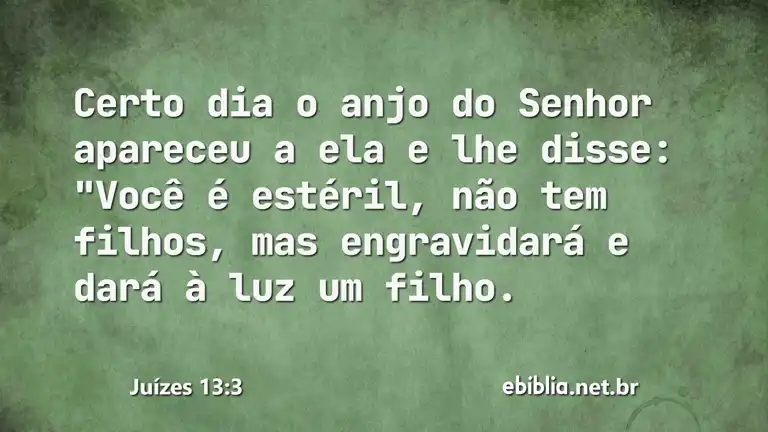 Juízes 13:3