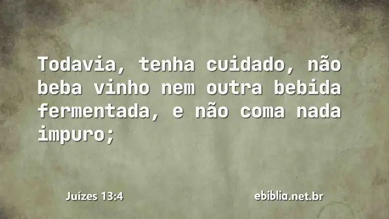 Juízes 13:4