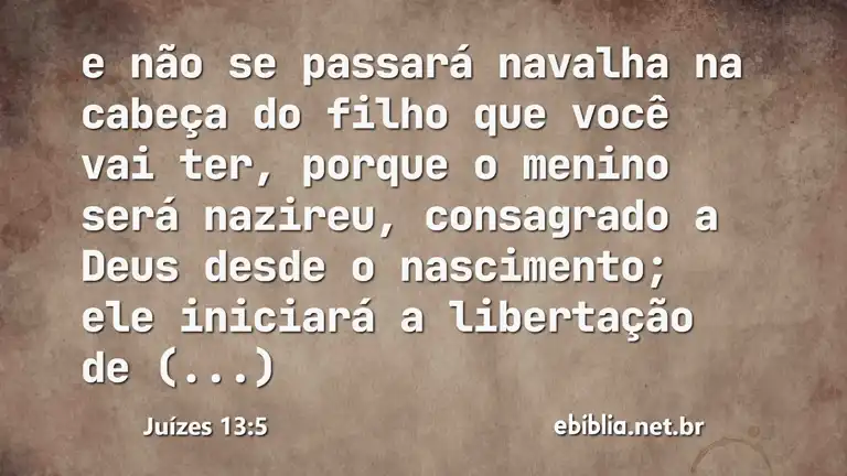 Juízes 13:5