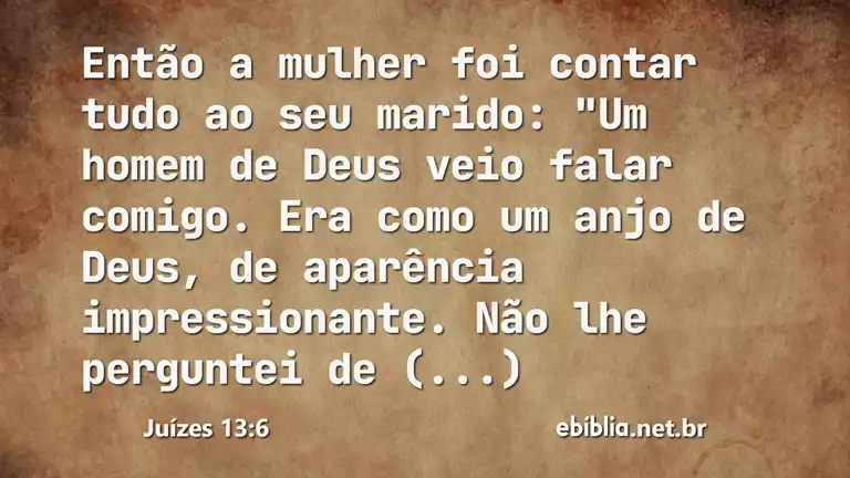 Juízes 13:6