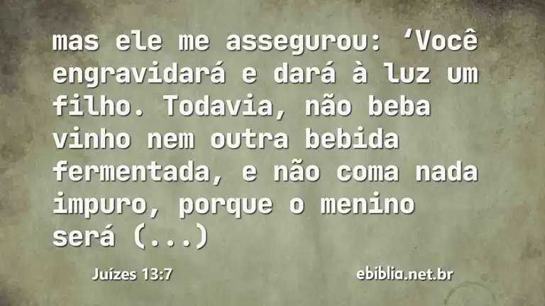 Juízes 13:7