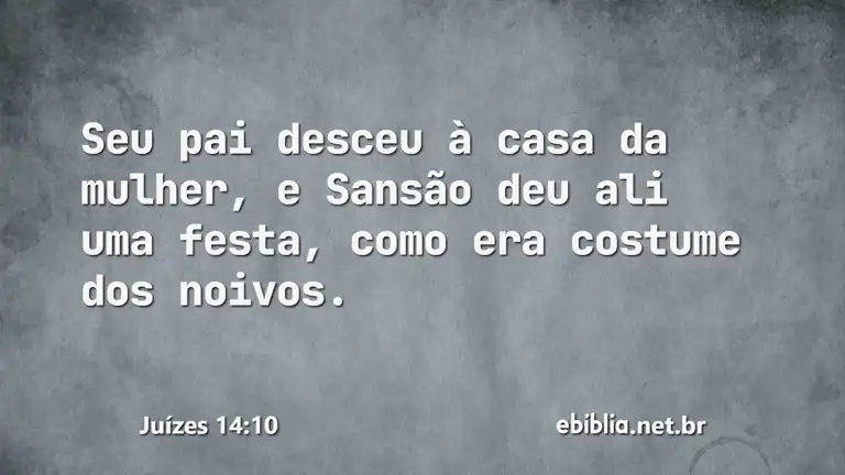 Juízes 14:10