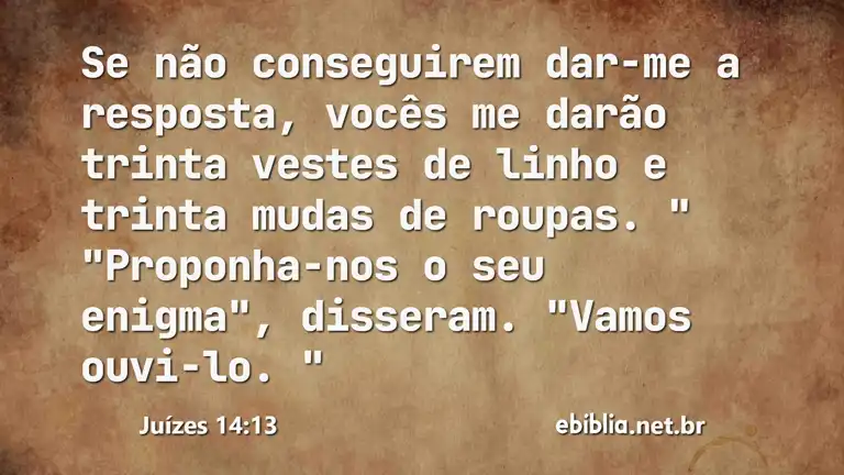 Juízes 14:13