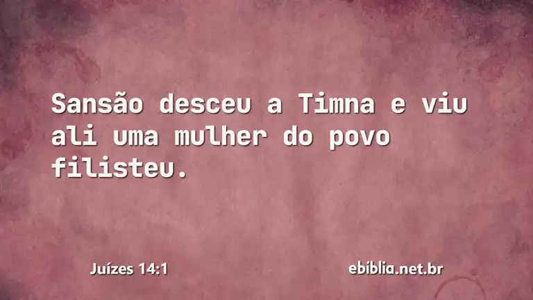 Juízes 14:1