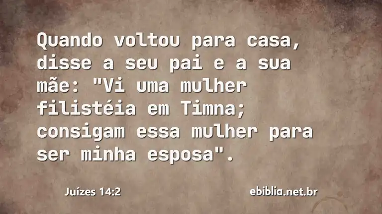 Juízes 14:2