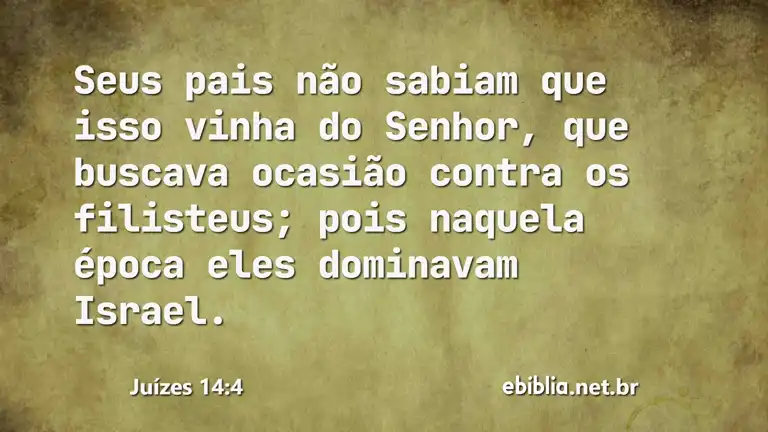 Juízes 14:4