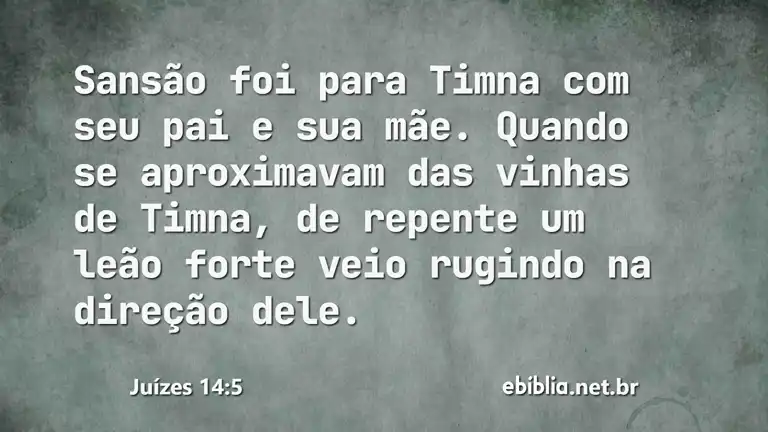 Juízes 14:5