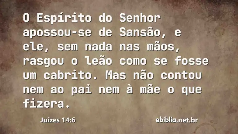 Juízes 14:6