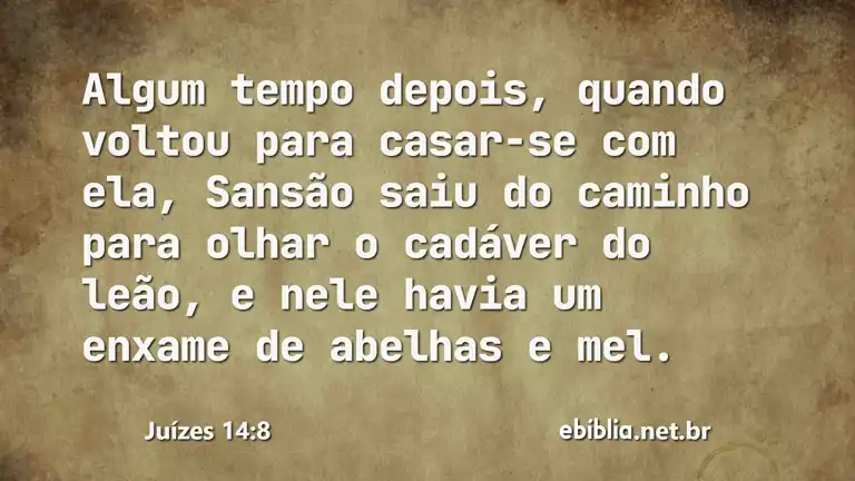 Juízes 14:8