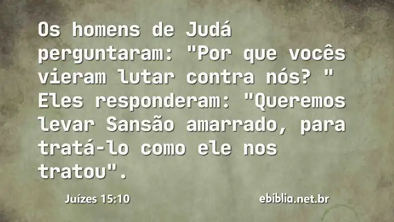 Juízes 15:10