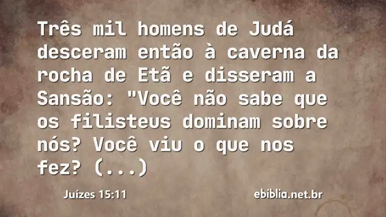 Juízes 15:11