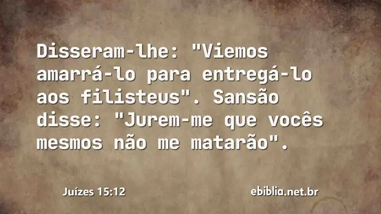 Juízes 15:12