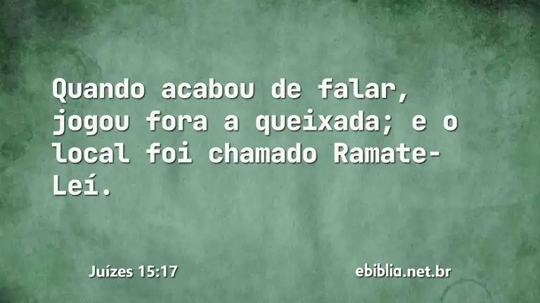 Juízes 15:17