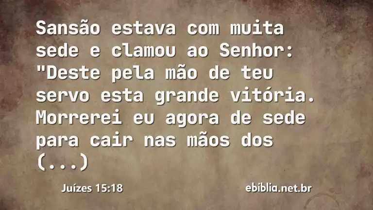 Juízes 15:18