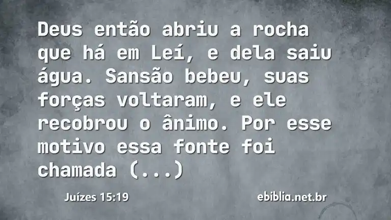 Juízes 15:19