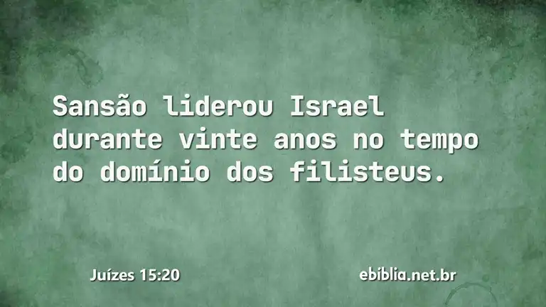 Juízes 15:20