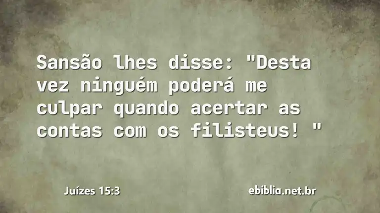 Juízes 15:3