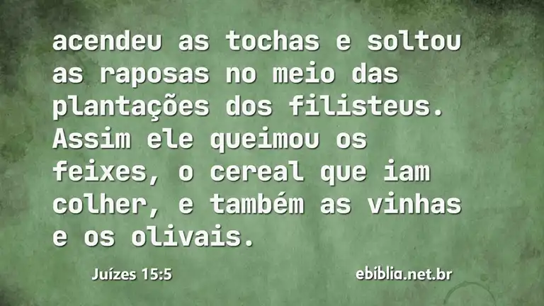 Juízes 15:5