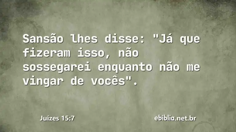 Juízes 15:7