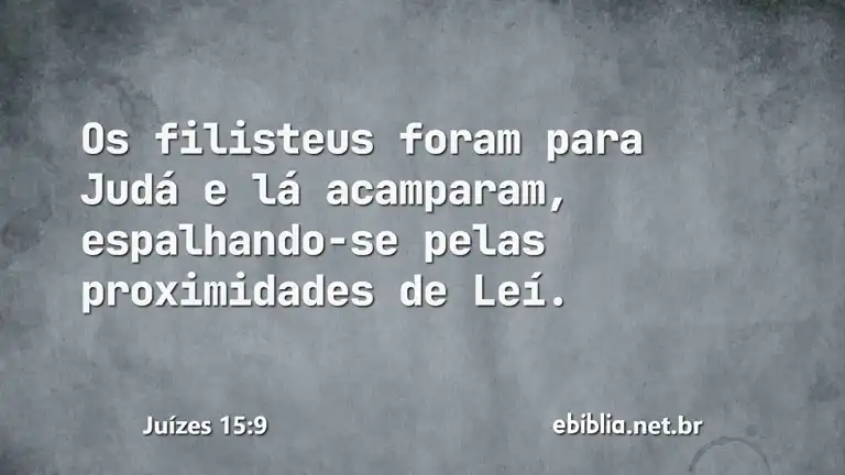 Juízes 15:9