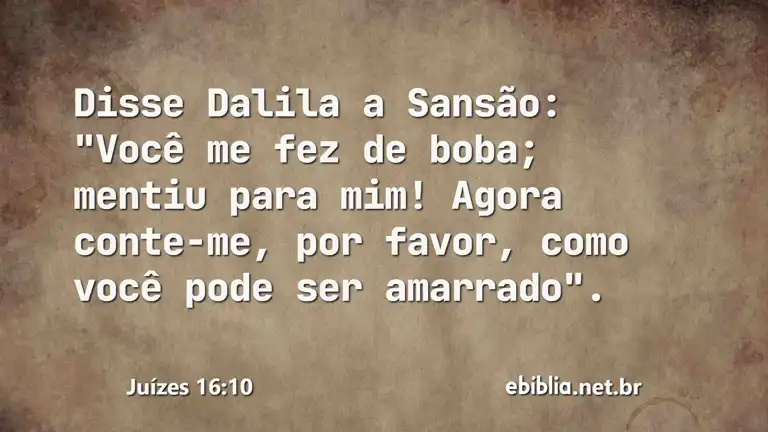 Juízes 16:10