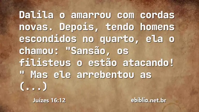 Juízes 16:12