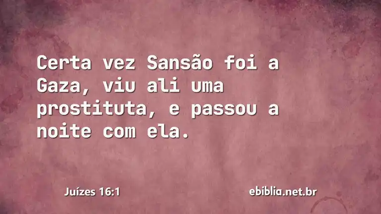 Juízes 16:1