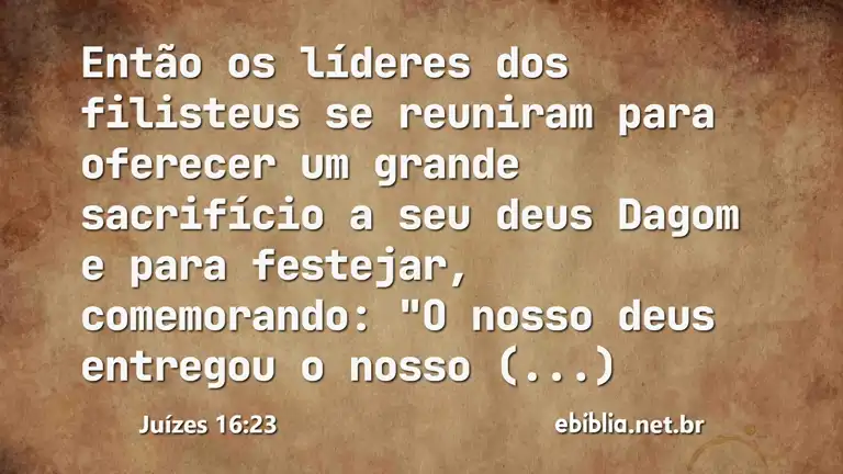 Juízes 16:23