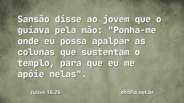 Juízes 16:26