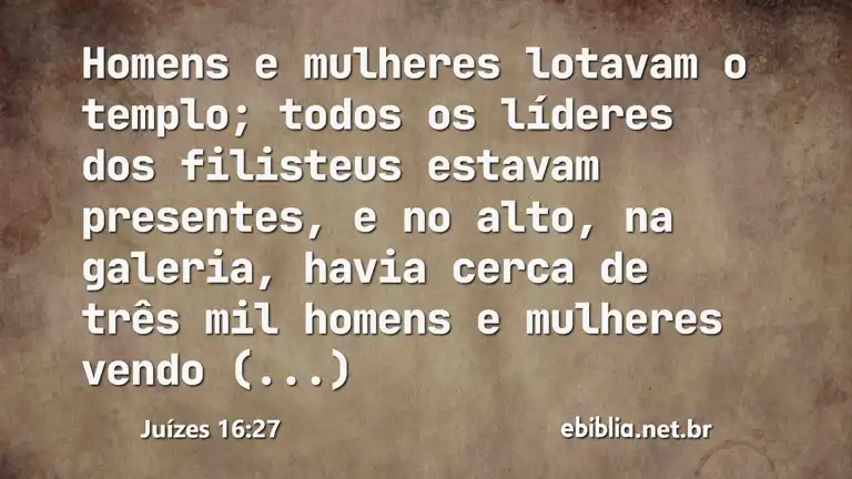 Juízes 16:27