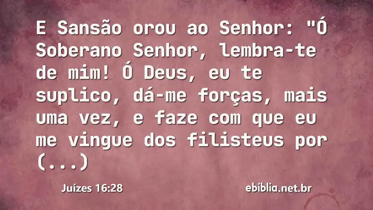 Juízes 16:28