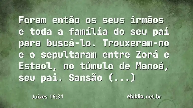 Juízes 16:31