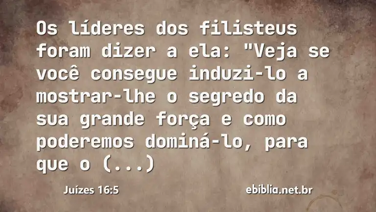 Juízes 16:5