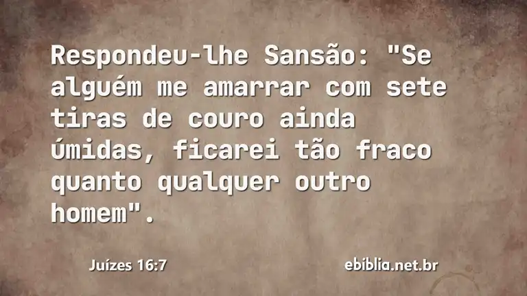 Juízes 16:7