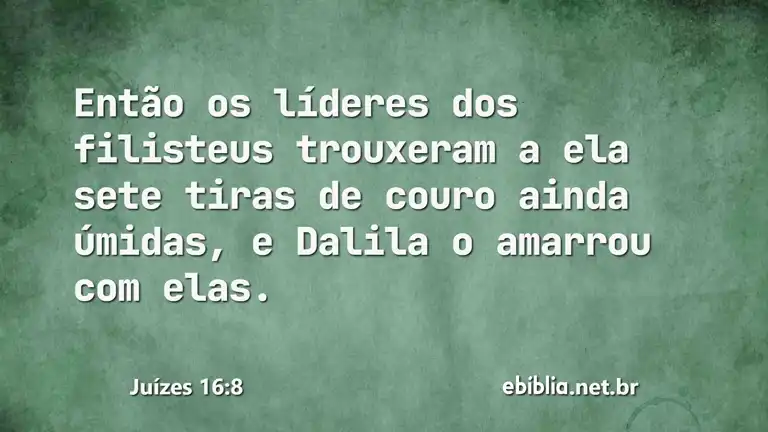 Juízes 16:8