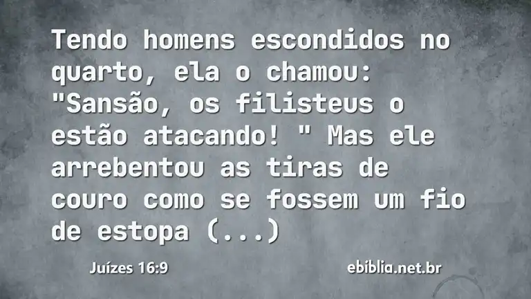 Juízes 16:9