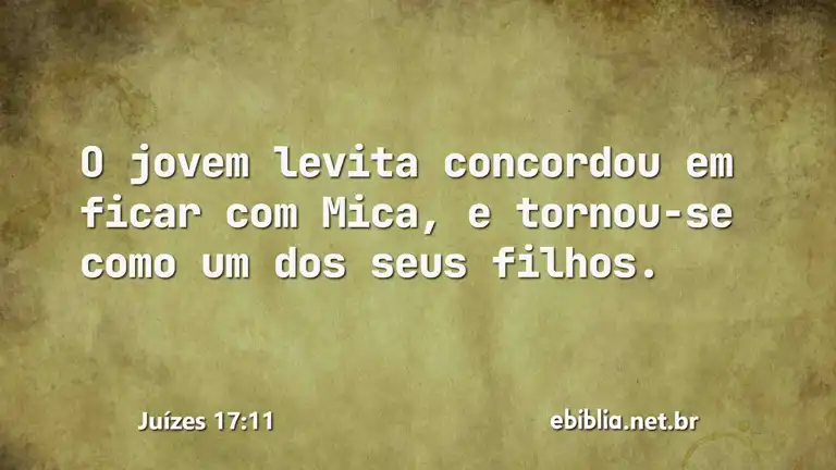 Juízes 17:11