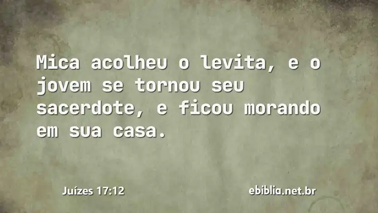 Juízes 17:12