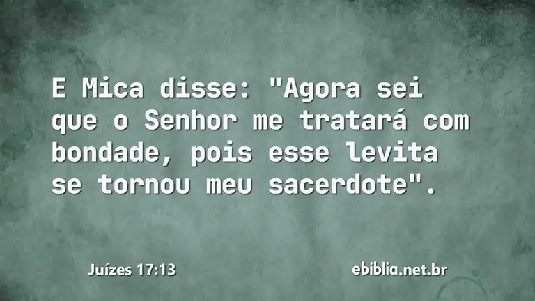 Juízes 17:13