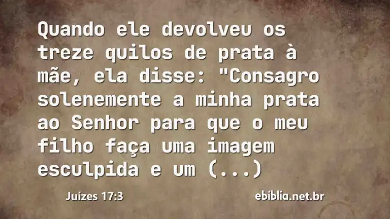 Juízes 17:3