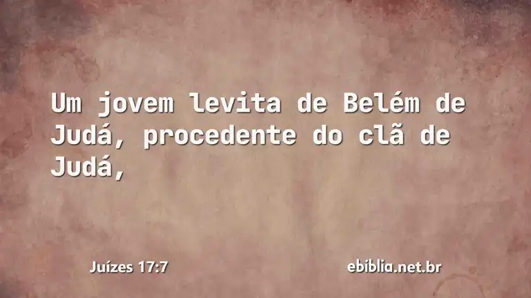 Juízes 17:7