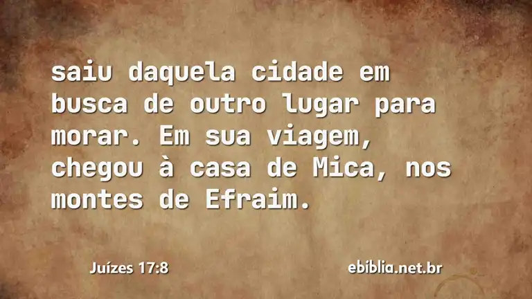 Juízes 17:8