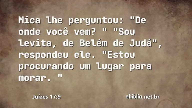 Juízes 17:9