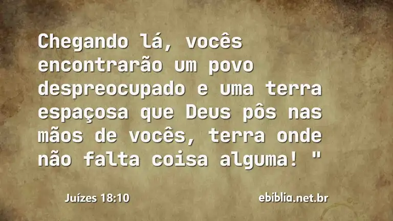 Juízes 18:10