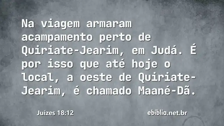 Juízes 18:12