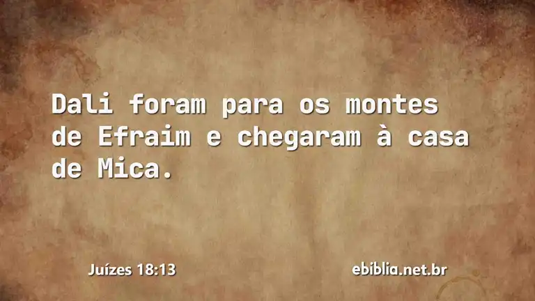 Juízes 18:13